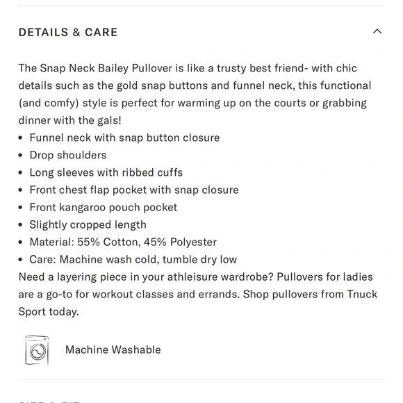 TNUCK SPORT Black Snap Neck Bailey Pullover - Picture 7 of 7